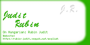 judit rubin business card
